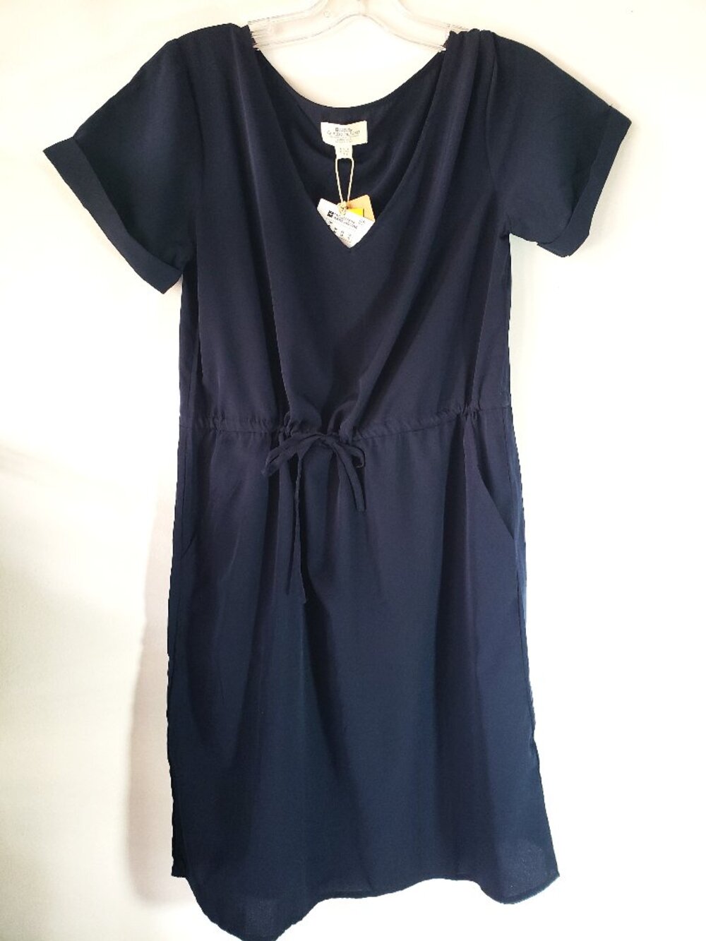 Cute Navy Blue NWT Coast to Coast Spring Summer Short Sleeve Dress
